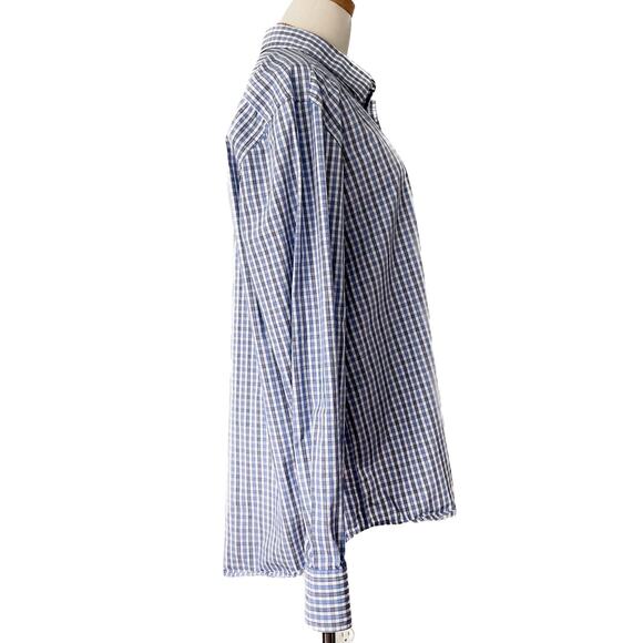UNTUCKit 100% cotton checkered plaid button down shirt size XXL slim - Picture 4 of 7